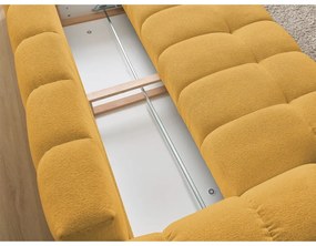 Ženilková pohovka v horčicovej farbe 278 cm Everest – Bobochic Paris