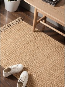 Obojstranný/ručne tkaný jutový behúň v prírodnej farbe 80x300 cm Fjord – Hanse Home