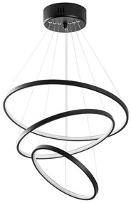Čierne LED závesné svietidlo ø 50 cm Simit – Opviq lights