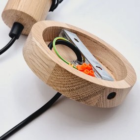 Brilagi - Luster na lanku WOODY BASKET 1xE27/60W/230V dub