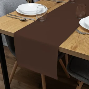 Biante Dekoračný behúň na stôl Rongo RG-083 Čokoládovo hnedý 45x160 cm