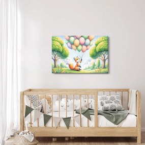 Obraz – Šťastná líška (90x60 cm)