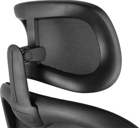 Kancelárska ergonomická stolička Neoseat JAMES — čierna, nosnosť 150 kg