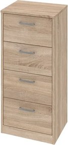 Úzká komoda Mega 139, dub sonoma