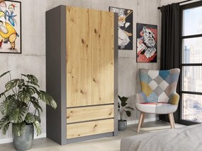 Moderná dvojdverová skriňa MODERN B20 180 x 90 x 55 cm - rôzne farebné prevedenia biela