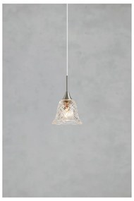 Závesné svietidlo v striebornej farbe so skleneným tienidlom ø 13,5 cm Luna – Markslöjd