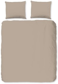 Hnedé flanelové predĺžené obliečky na dvojlôžko 200x220 cm – Good Morning