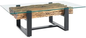 Dizajnový konferenčný stolík Shark 130 cm teak