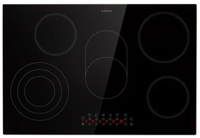 Klarstein Virtuosa Roast, vstavaná varná doska, 5 zón, 8500W, sklokeramika