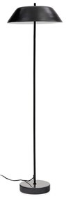 Čierna stojacia lampa s kovovým tienidlom (výška 153 cm) Sayra – Kave Home