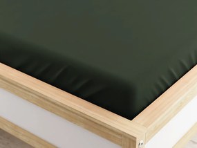 Napínacia plachta z mikrovlákna tmavo zelená 160 x 200 cm