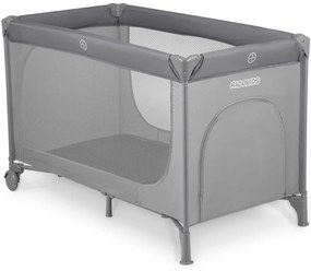 Ricokids Cestovná postieľka + matrac + taška125 x 65 x 78 cm RK-240 sivá