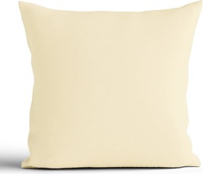 Bavlnená obliečka na vankúš Renforcé 40 × 40 cm - Jasmine pastelovo žltá