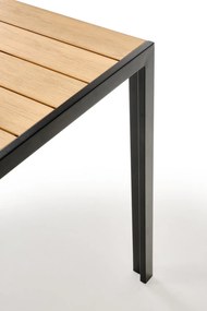 Záhradný stôl Fierro 80 cm hnedý/čierny