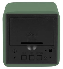 Karlsson 5982GR dizajnové LED hodiny s budíkomzelené, 7 cm