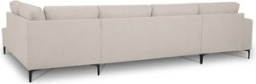 Béžová ženilková rohová pohovka (pravý roh/do tvaru "U") Fabian – Scandic