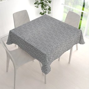 Biante Bavlnený štvorcový obrus Sandra SA-258 Ornamenty na tmavo sivom 40x40 cm