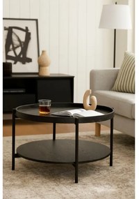 Noela Konferenčný stolík s čiernym rámom BIVIO 40 čierny
