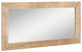 furniture-nabytek.cz - Masívne kúpeľňové zrkadlo Laos z mangového dreva, lakované, prírodné – 147×70 cm