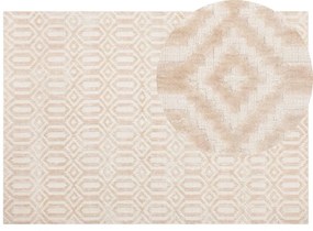 Viskózový koberec 160 x 230 cm béžový ADATEPE Beliani