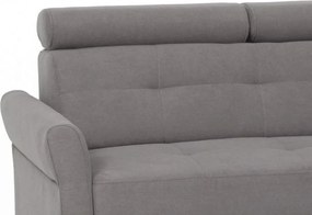 Rohová sedacia súprava Harris, ocelovo šedá látka, pravý roh