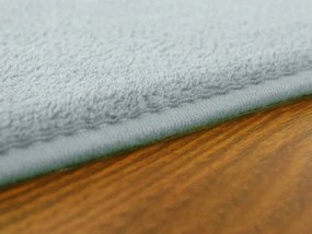 TZ Sivý jednofarebný obdĺžnikový koberec Polar Rozmer: 80x150 cm