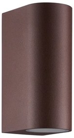 Nordlux - Vonkajšie nástenné svietidlo DION 2xGU10/25W/230V IP44 rezavá