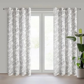 ZÁVES NA KRÚŽKOCH EDITH 140X250 CM VZOROVANÁ