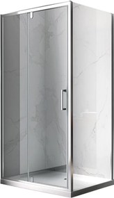 BPS-koupelny Obdĺžnikový sprchovací kút HYD-OK07D 120x100 chróm/transparent - bez vaničky