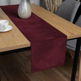 Biante Zamatový behúň na stôl Velvet Prémium SVP-010 Tmavo vínový 35x120 cm