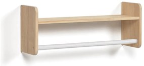 Nástenný detský vešiak z borovicového dreva v prírodnej farbe 52,5x20 cm Florentina – Kave Home