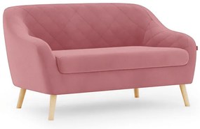 Staroružová 2miestna pohovka CORANTI VELVET
