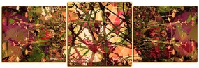 Obraz na plátne - Kvetinové grunge pozadia - panoráma 5108FD (120x40 cm)