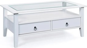 Obdĺžnikový konferenčný stolík Provence, bielená borovica