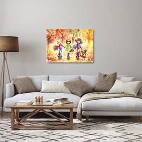 Sklenený obraz - Priateľstvo (70x50 cm)