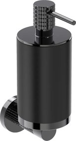 Mexen Triv, nástenný dávkovač mydla, čierna/čierny chróm,  250ml, 70A33058-73B