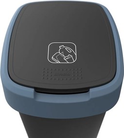 Odpadkový kôš z recyklovaného plastu 50 l Twist - Rotho