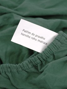 Jersey plachta Classic 140 x 200 cm - tmavo zelená