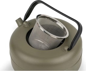 Kaki kanvica na čaj z liatiny so sitkom 750 ml Henan – Bredemeijer