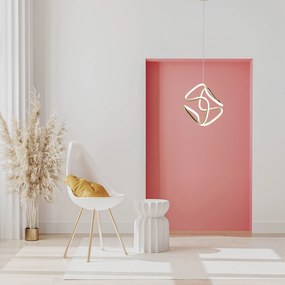 Toolight Toolight, LED stropné svietidlo 25x29cm, 4000K, G067-CP, zlatá lesklá, OSW-08666