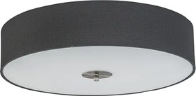 Rustikálne stropné svietidlo čierne 50 cm - Drum Jute