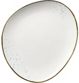 Mäser Oválny tanier Pintar Biele modré bodky 29 x26 cm, L
