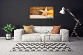 Obraz Canvas Piesok hviezdica umenie 125x50 cm