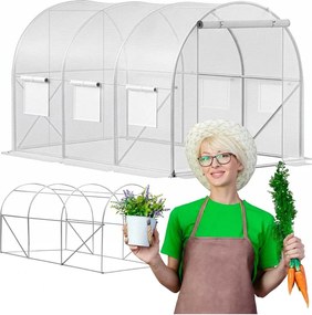 GT0010 Záhradný skleník / fóliovník 3 × 2 × 2 m Springos UV-4, 140 g/m²