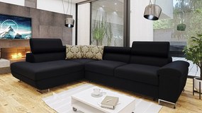 Rohová rozkladacia sedačka Alvin Premium, Dostupné poťahy: Otusso 16 + Otusso 16 + Velvetto 12, Strana: pravá