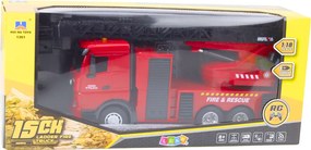 Hasičské auto Výsuvný rebrík Vodný sprej Huina 1:18