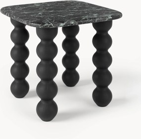 Mramorový pomocný stolík's dubovými nohami Lyndi