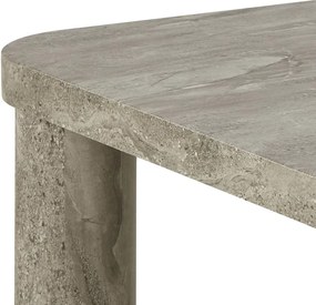 Konferenčný stolík Solano 60 cm mramor sivý