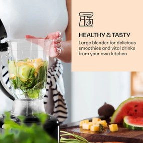 Klarstein Luca, multifunkčný mixér, 1000 W, 3 l, bezstupňové nastavenie rýchlosti, 6 režimov