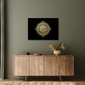Sklenený obraz - Mandala bohatstvo (70x50 cm)